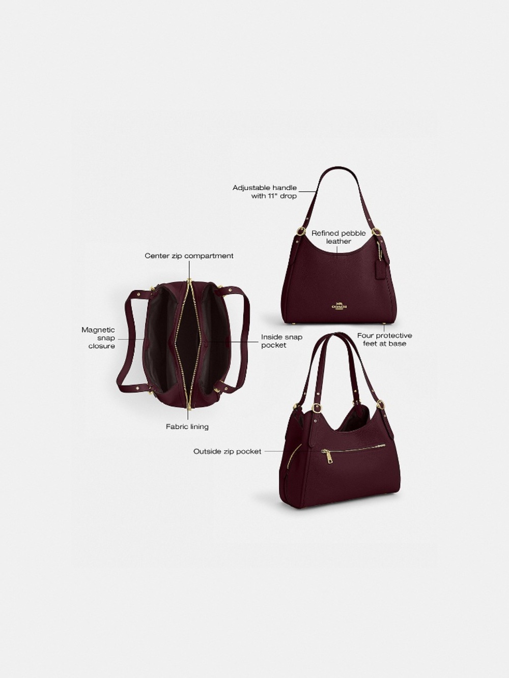 Coach Outlet Erin Shoulder Bag - Picture 2 of 3